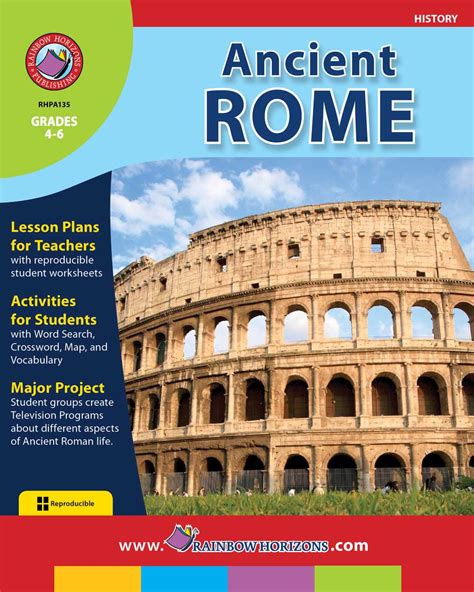 Ancient Rome - Grades 4 to 6 - Print Book - Lesson Plan - Rainbow Horizons