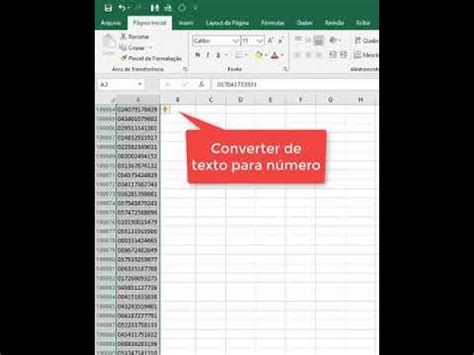 Como Converter Texto Em N Mero De Uma Forma Muito Mais R Pida No Excel