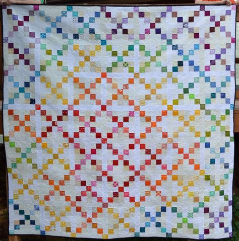 Happy Quilting Super Scrappy Single Irish Chain A Finish And Tutorial