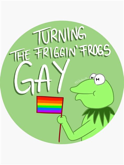Gay Kermit The Frog Sticker For Sale By Silodane Redbubble
