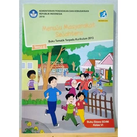 Jual Buku Tematik Kelas Tema Sd Mi Dikbud Menuju Masyarakan