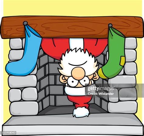 64 Santa Stuck Chimney Stock Photos High Res Pictures And Images