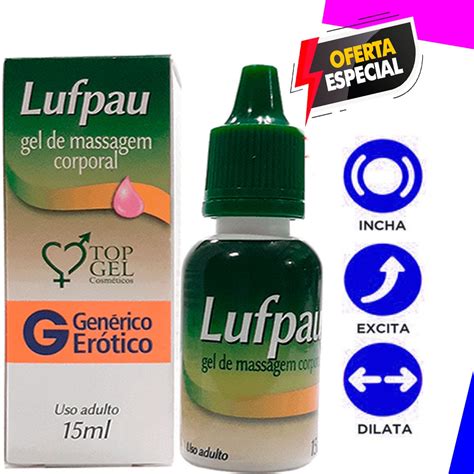 Lufpau Sex Shop Prolonga Ereção E Retarda Ejaculação 15ml Top Gel