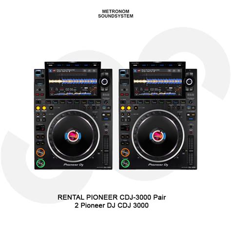 DJ Set Rental Pioneer DJ CDJ 3000 Pair MIOS ID