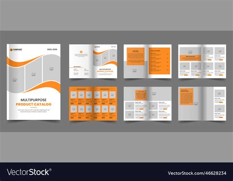 Multipurpose Product Catalog Template And Product Vector Image