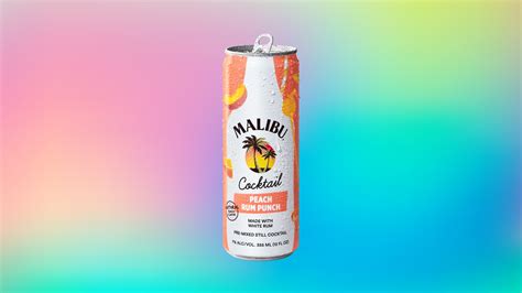 Malibu Peach Rum Punch Can Malibu Drinks