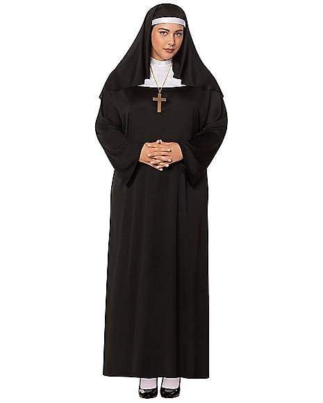 Women's Nun Habit Halloween Costume - Spirithalloween.com