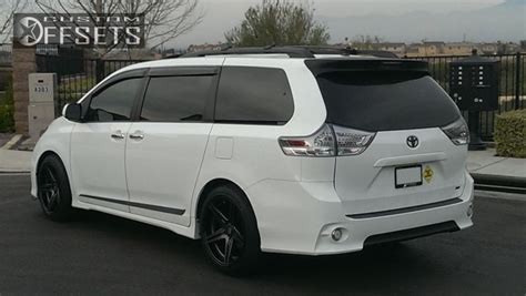 Wheel Offset Toyota Sienna Slightly Aggressive Stock Custom Rims