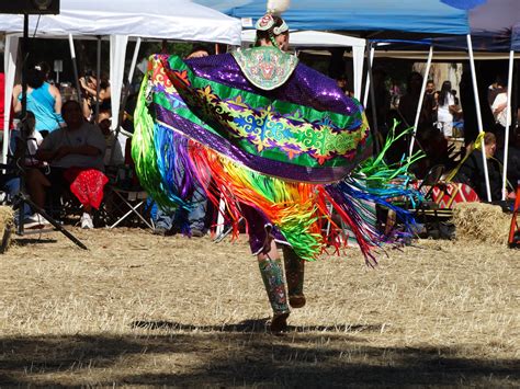 Fancy Shawl Dancer At 2013 Stanford University Powwow Fancy Shawl