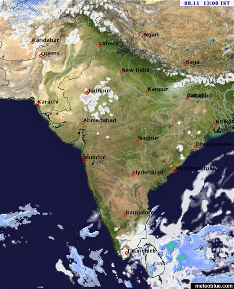 Current Weather Map Of India