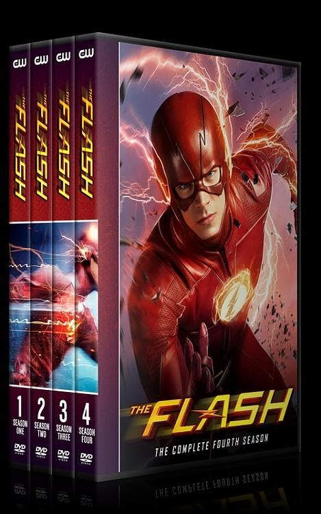 The Flash Seasons 1 4 Custom Dvd Cover Set English 2014 Covertr