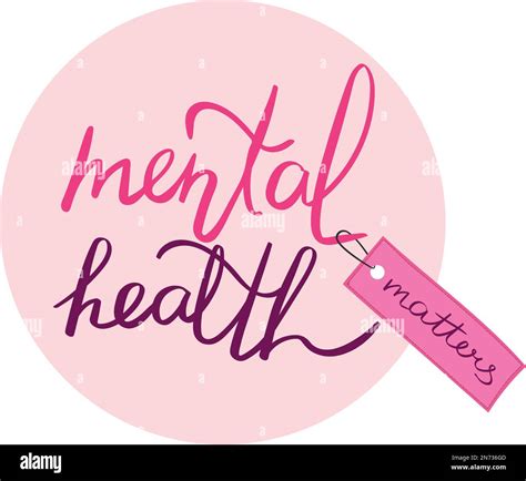 Mental Health Matters Quote Lettering Selfcare Handwriting