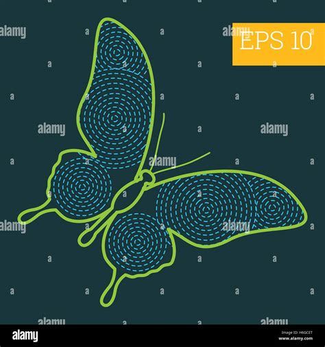 Butterfly Insect Outline Vector Stock Vector Image Art Alamy