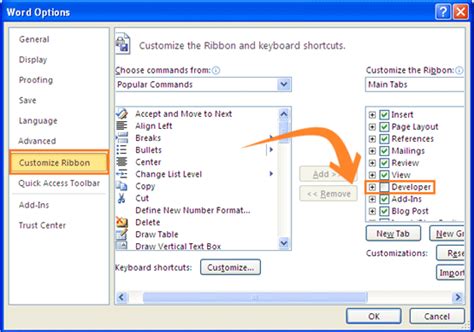 How To Show The Developer Tab In Word