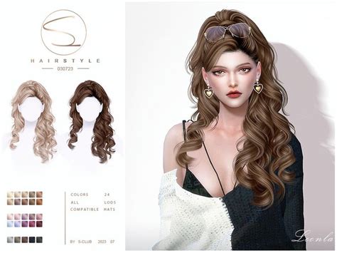 Sims 4 Curly Hair Sims 2 Hair Curly Hair Styles Curly Ponytail