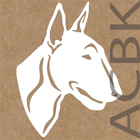 Bull Terrier Face Sticker