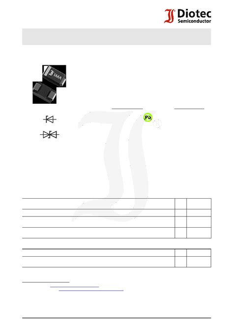 P Smaj Ca Datasheet Pages Diotec Smd Transient Voltage