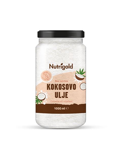 Nutrigold Kokosovo Ulje Bez Mirisa 1000ml Tvornica Zdrave Hrane