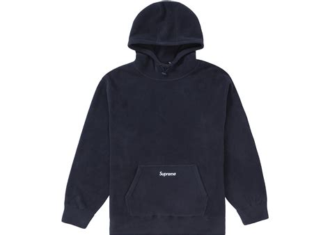 Supreme Polartec Hooded Sweatshirt Fw21 Navy Mens Fw21 Us