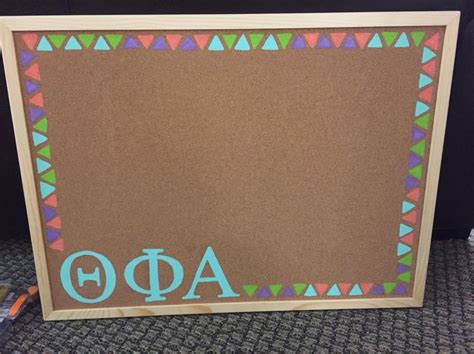 Sorority Painted Bulletin Board Pi Beta Phi Crafts Sorority Crafts Sorority