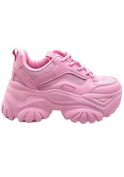 Berness Hanna Kawaii Kandy Pink Platform Sneakers Lasr La Style Rush