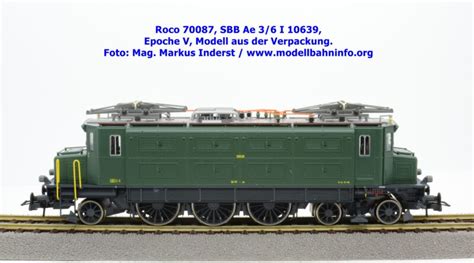 SBB Ae 3 6 I Roco 70087 70089 70091 Modellbahninfo Org