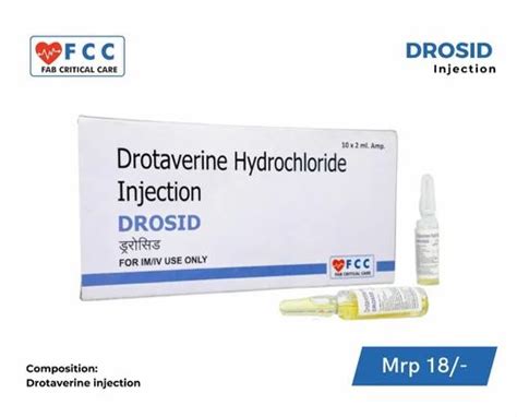 Drotaverine Hydrochloride Injection 20 Mg At Rs 18 Piece In Jhansi