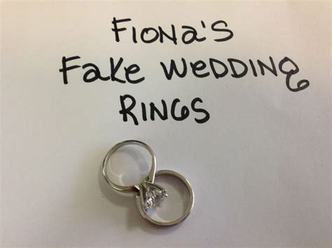 Fiona's Fake Wedding Rings Auctions Online | Proxibid | Fake wedding ...