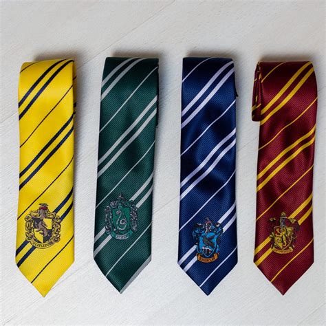 Slytherin Student Tie Harry Potter Necktie Harry Potter Etsy