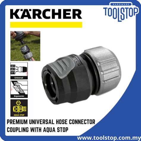 Karcher Premium Universal Hose Connector Coupling With Aqua Stop Lazada