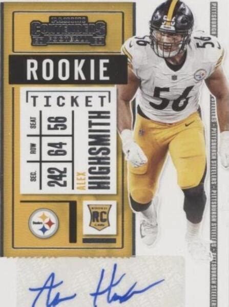 Panini Contenders Rookie Ticket Alex Highsmith Au Rc For