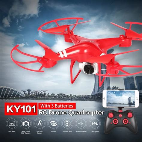KY101 Радиоуправляемый Дрон с камерой HD 720 P/1080 P широкоугольный ...