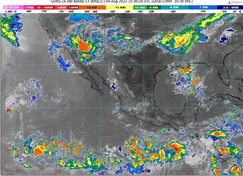 Por La Tarde Cielo Nublado Con Lluvias Puntuales Muy Fuertes En