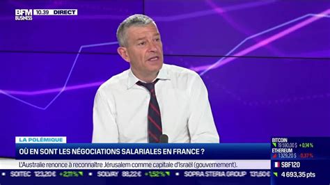 Nicolas Doze Où en sont les négociations salariales en France 18 10