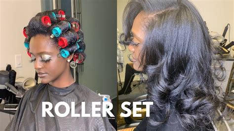 How To Do A Roller Set On Natural Hair YouTube