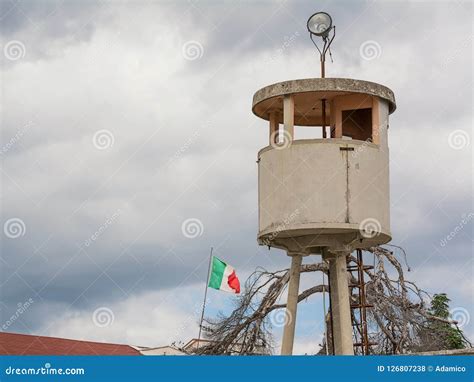 Guard Tower of a Former Military Barracks Stock Photo - Image of ...