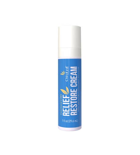 CBD Relief Restore Cream 1.0 oz Travel Size - Shop Chiro-leaf