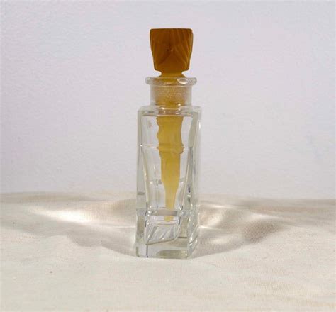 Heinrich Hoffmann Art Deco Glass Scent Bottle Nude Dauber Gold Fan Shaped For Sale At 1stDibs