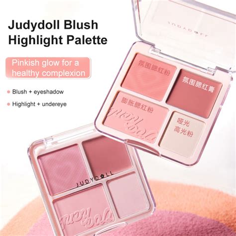 Judydoll Blush Highlight Palette Cream And Powder Combination Multi