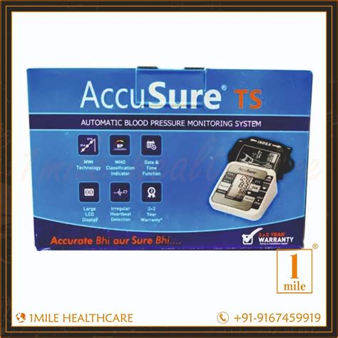 Accusure Bp Ts Automatic Blood Pressure Monitor System At 1mile