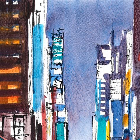 New York Colours Original New York Cityscape Painting