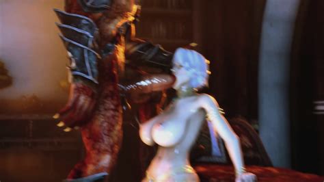 3d Porn Game The Domineering Monster Fucks The Blonde Between The Tits And Then In The Anal