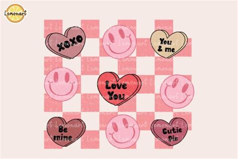 Heart Candy Pink Plaid Valentines PNG Graphic by Lemonart · Creative ...