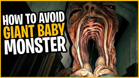 How To Avoid Giant Baby Monster Resident Evil Village YouTube