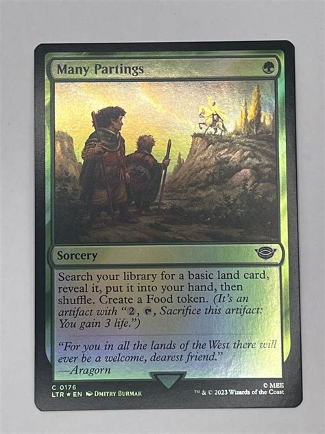 Many Partings FOIL 0176 MTG LOTR NM EBay