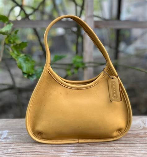 Vintage Coach Ergo Mini Satchel 9027 Yellow Gem