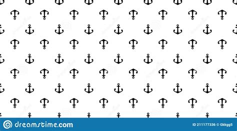 Anchor Seamless Pattern Vector Boat Helm Pirate Maritime Nautical Scarf