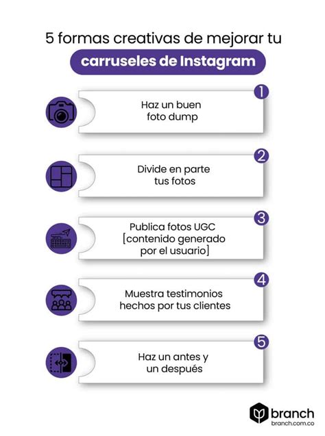 Formas Creativas De Mejorar Tus Carruseles De Instagram Branch Agencia