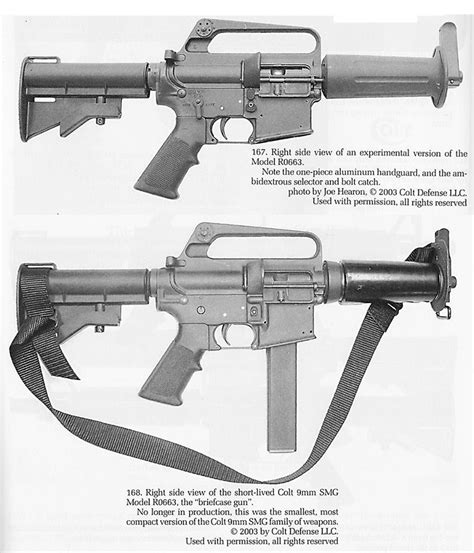 Colt 9mm SMG variants. Dubbed DOE Colts they were made for the Department of Energy to guard ...