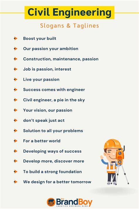 550 Civil Engineering Slogans And Taglines Generator Guide